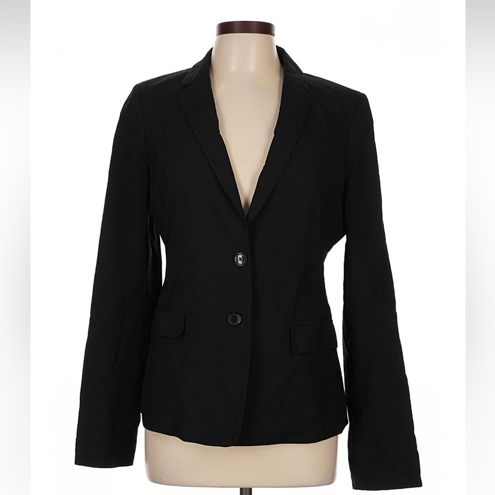 Banana Republic Wool Blazer. Black, Size 10